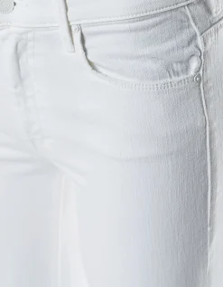 Flared-Leg Jeans mit offenem Saum