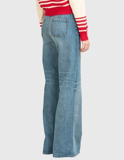 Flare-Leg Jeans Florence mit aufgesetzten Taschen