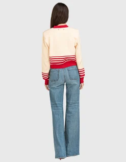 Flare-Leg Jeans Florence mit aufgesetzten Taschen