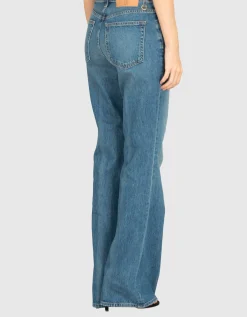Flare-Leg Jeans mit Metall-Verzierungen