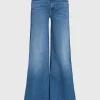 Flare-Leg Jeans mit offenem Saum
