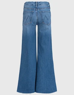 Flare-Leg Jeans mit offenem Saum