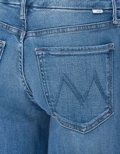Flare-Leg Jeans mit offenem Saum