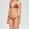 Floraler Triangle-Bikini mit Quasten
