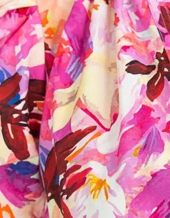 Florales Kleid mit Bindegürtel