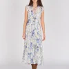 Florales Maxi-Kleid mit Binde-Detail