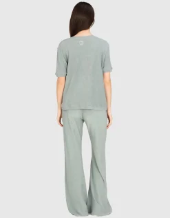 Frottee Wide-Leg Hose shug21gy