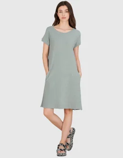 Frottee-Kleid sho28oter mit Eingrifftaschen