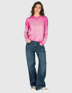 Fuzzy-Strickpullover