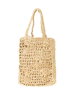 Geflochtene Raffiabast-Shopperbag