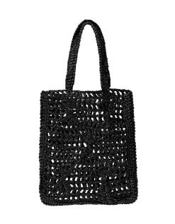 Geflochtene Raffiabast-Shopperbag