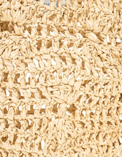 Geflochtene Raffiabast-Shopperbag