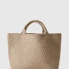 Geflochtene Tote Bag mit Pouch