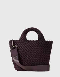 Geflochtene Tote Bag mit abnehmbarem Schulterriemen und Pouch