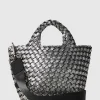 Geflochtene Tote Bag mit abnehmbarem Schulterriemen und Pouch