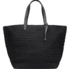 Geflochtene Tote Bag mit Reißverschluss
