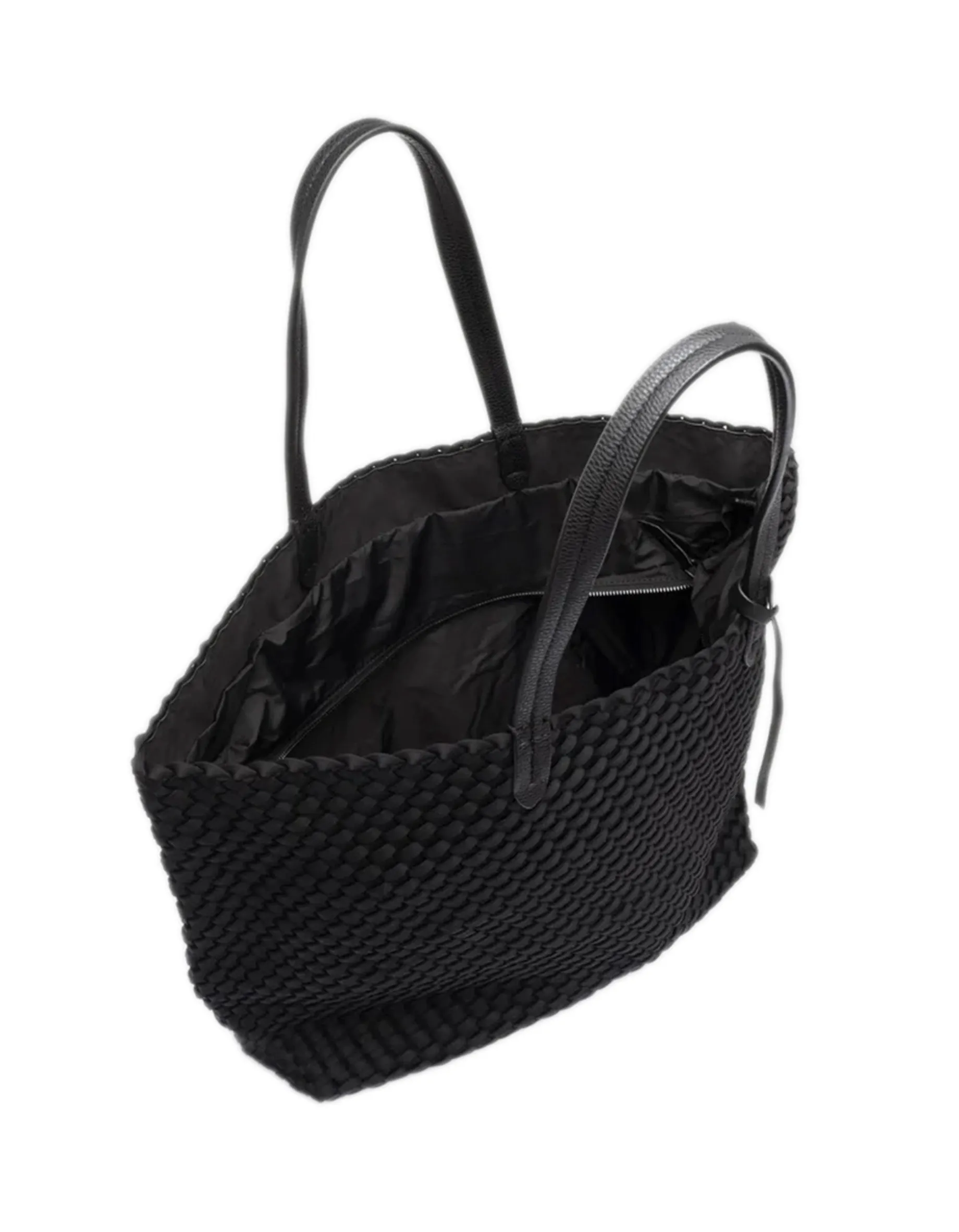 Geflochtene Tote Bag mit Reißverschluss