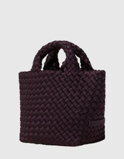 Geflochtene Tote Bag mit abnehmbarem Schulterriemen und Pouch