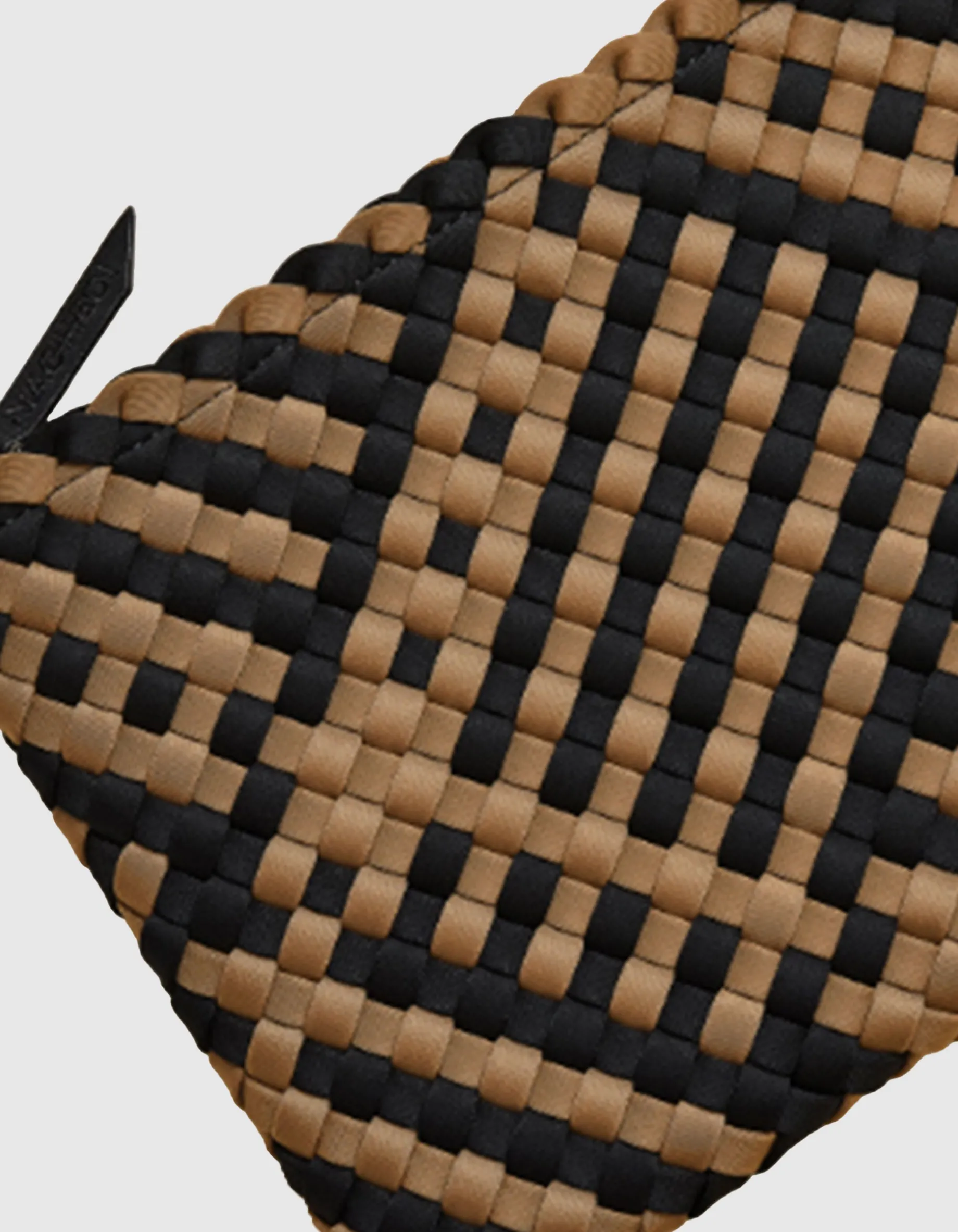 Geflochtene Tote Bag St. Barths Medium Graphic Stripe mit Pouch
