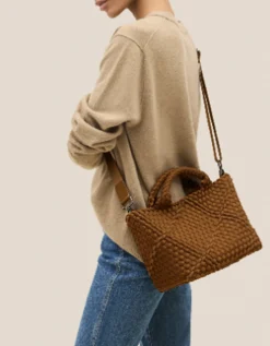 Geflochtene Tote-Bag St. Barths Small Rope mit Pouch