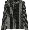 Gemusterte Bluse