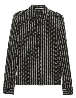 Gemusterte Bluse
