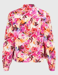 Gemusterte Bluse