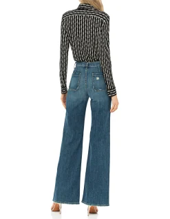 Gemusterte Bluse