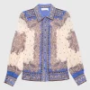 Gemusterte Bluse Maxine