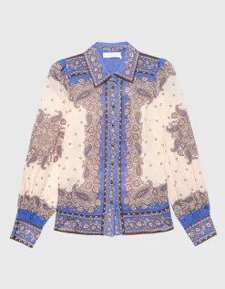 Gemusterte Bluse Maxine