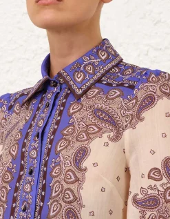 Gemusterte Bluse Maxine