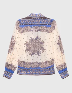 Gemusterte Bluse Maxine