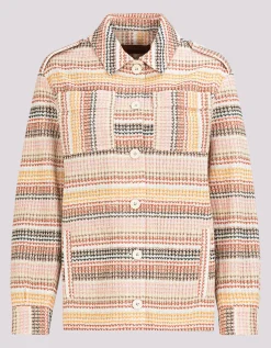 Gemusterte Jacke mit Brusttaschen