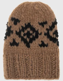 Gemusterte Kaschmir-Beanie