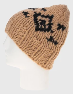 Gemusterte Kaschmir-Beanie