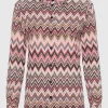 Gemusterte Loose-Fit Bluse