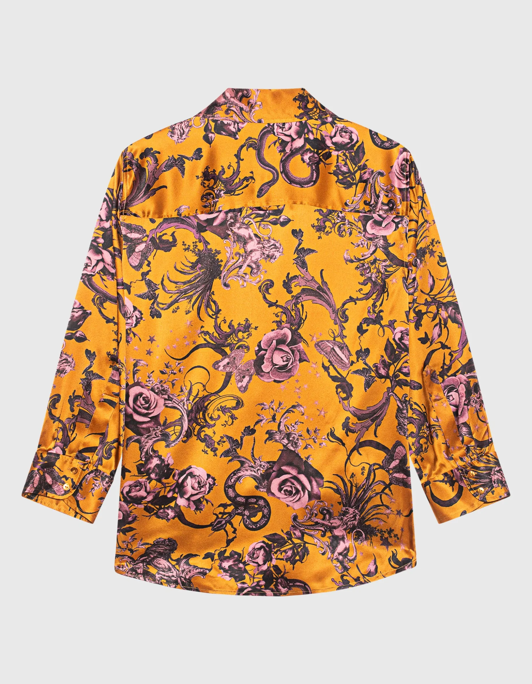 Gemusterte Seiden Bluse