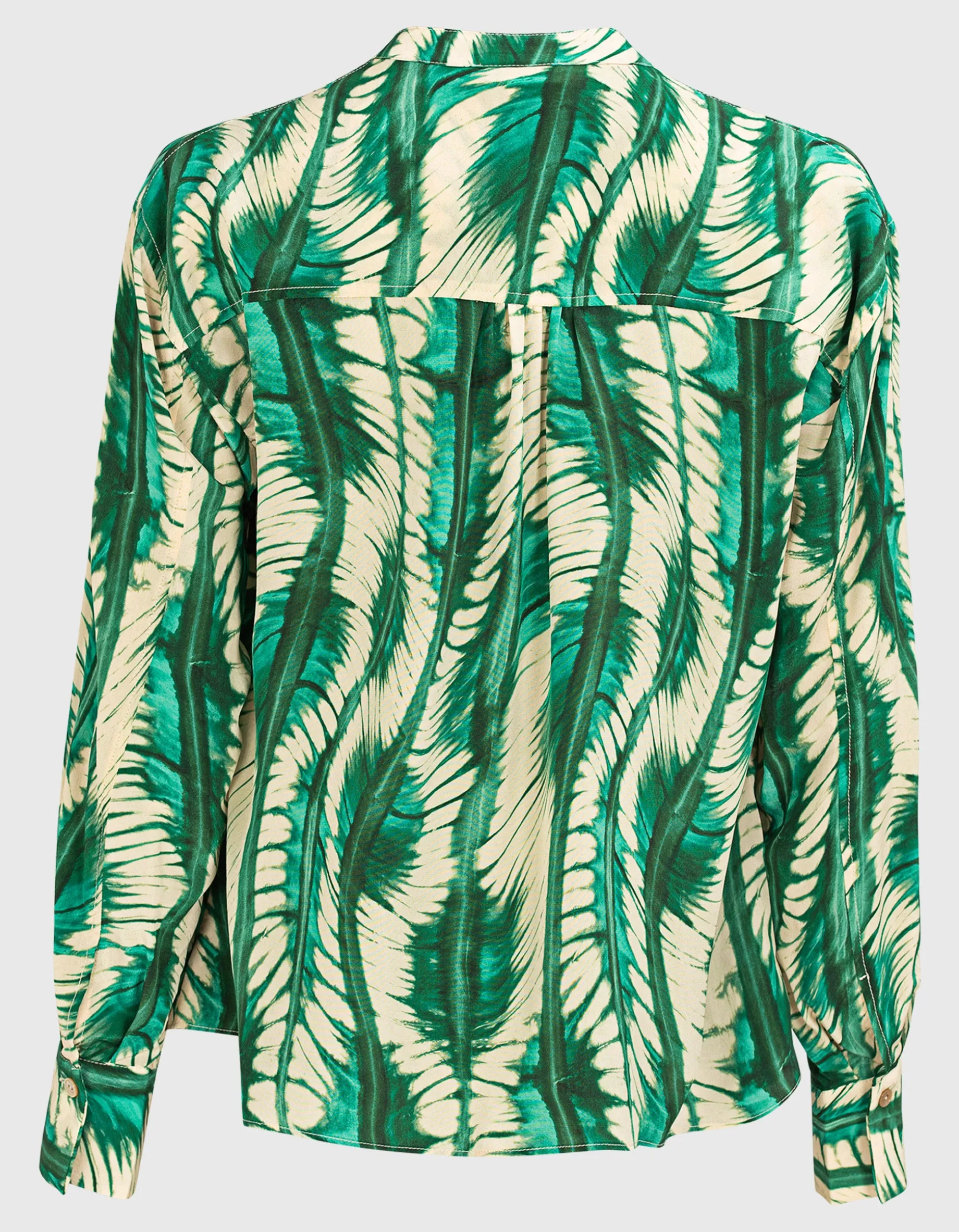 Gemusterte Seiden Bluse
