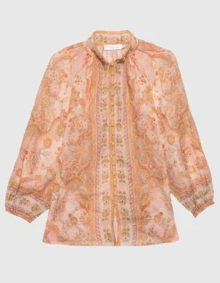 Gemusterte Semi-Transparente Bluse Acacia