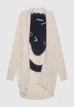 Gemusterter Kaschmir-Cardigan