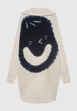 Gemusterter Kaschmir-Cardigan