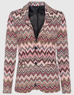 Gemusterter Slim-Fit Blazer