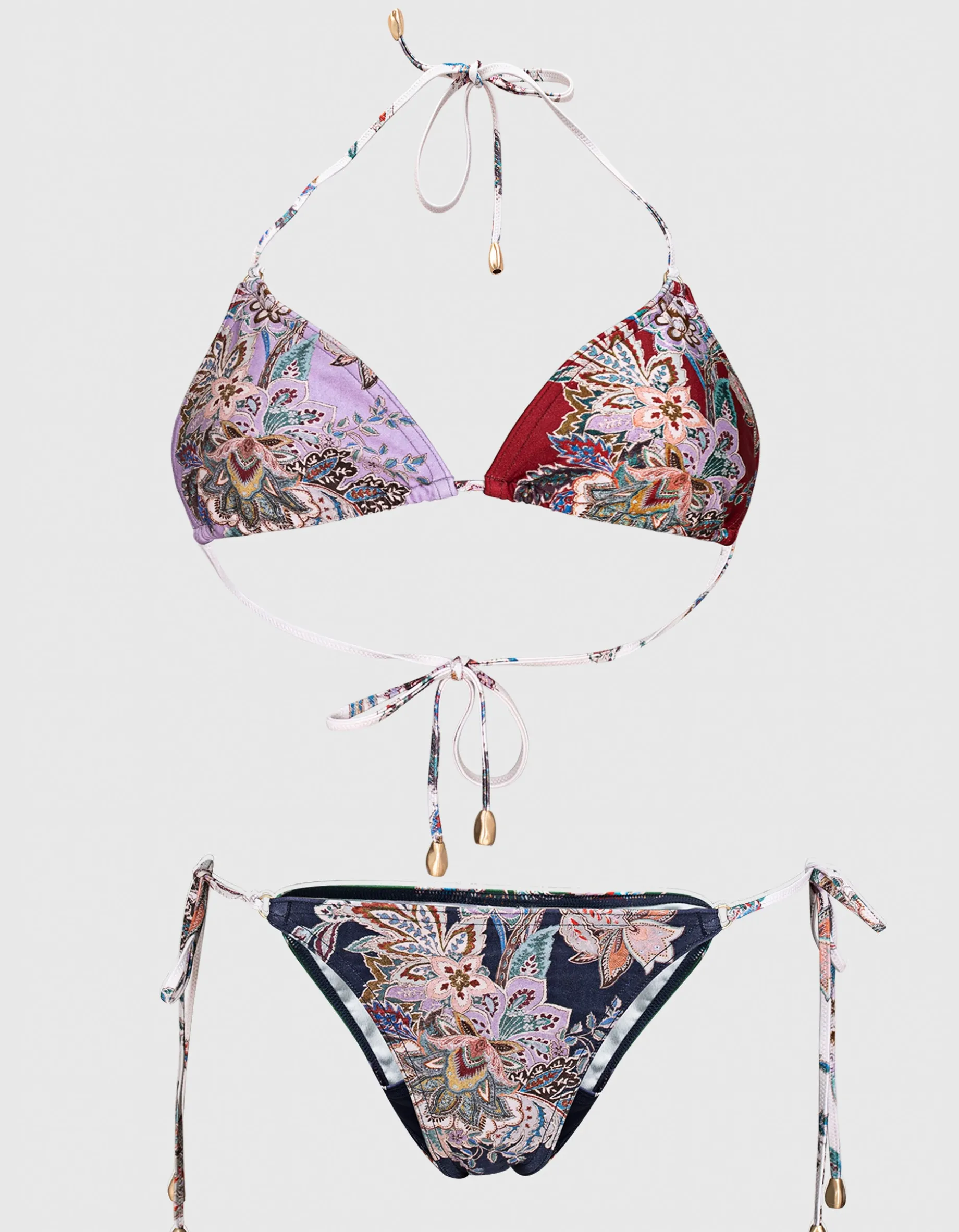 Gemusterter Triangel-Bikini Rhiannon