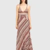 Gemustertes Maxi Träger-Kleid