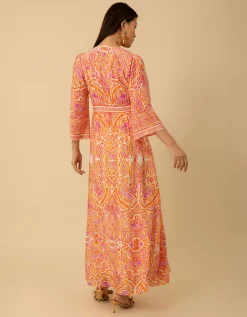Gemustertes Midi-Kleid