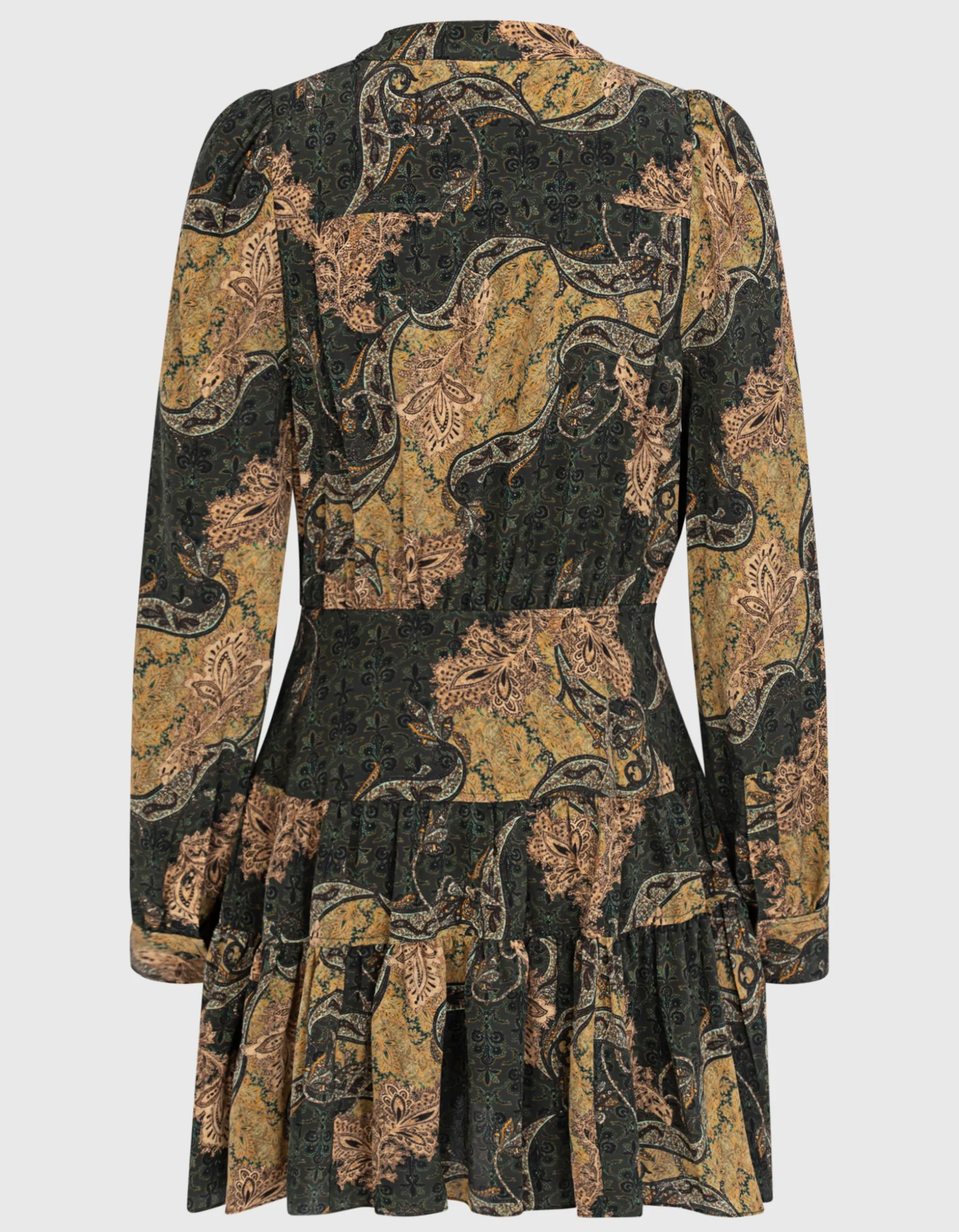 Gemustertes Mini Seiden-Kleid