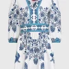 Gemustertes Mini-Kleid