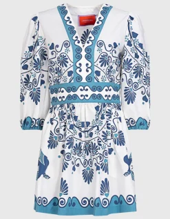 Gemustertes Mini-Kleid