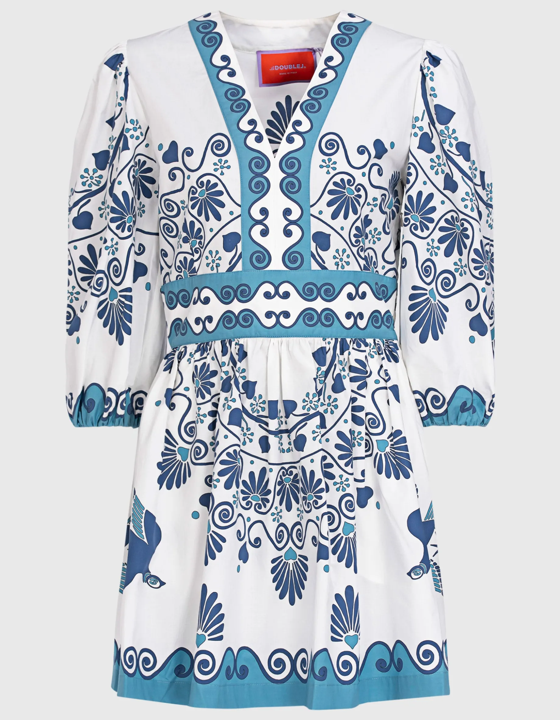 Gemustertes Mini-Kleid