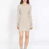 Geripptes Mini-Kleid